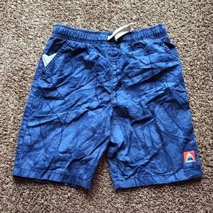 Boys Palm Tree Blue Pull On Short